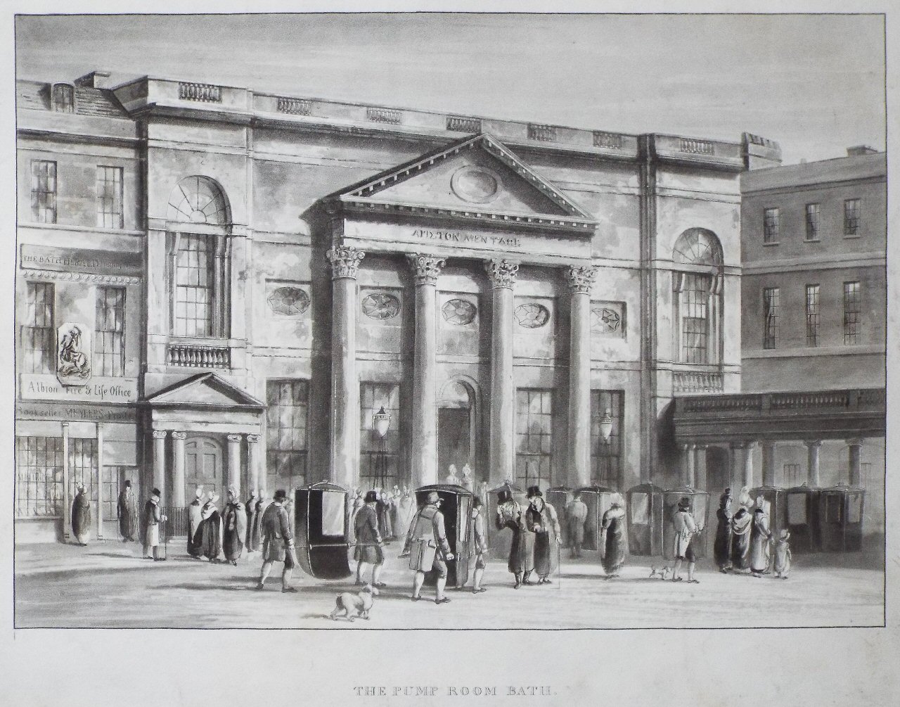 Aquatint - The Pump Room Bath. - Smart